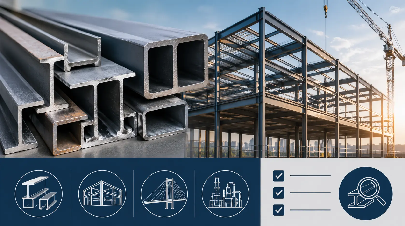 Guia completo das vigas de aço: tipos, aplicações e como escolher