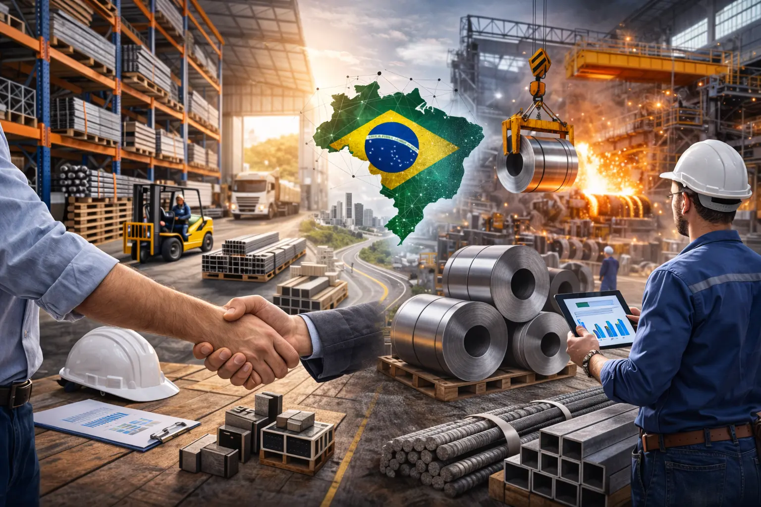 Distribuidor ou indústria: qual a melhor opção para comprar aço no Brasil?