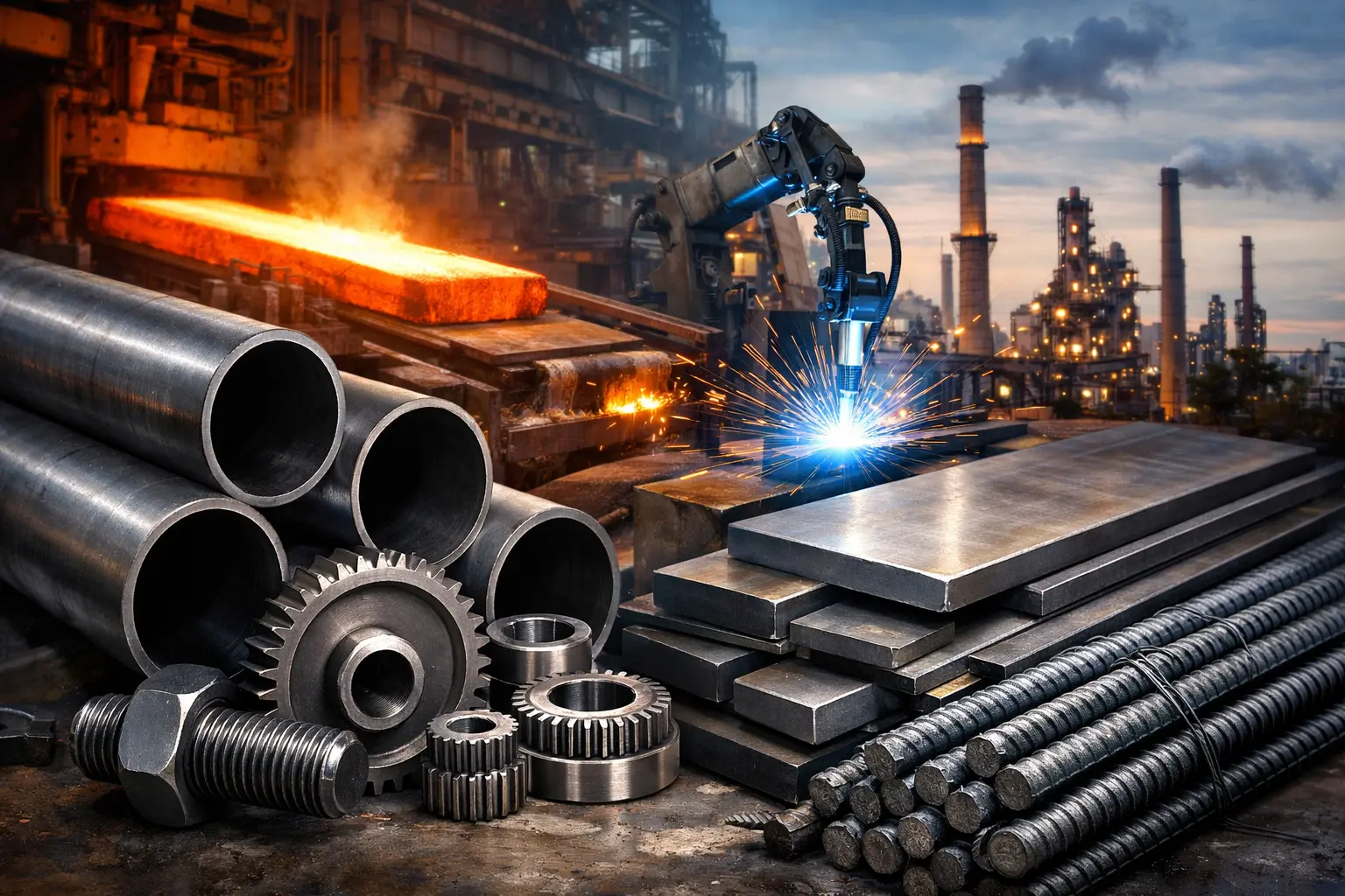 O que é aço carbono e onde é utilizado na indústria