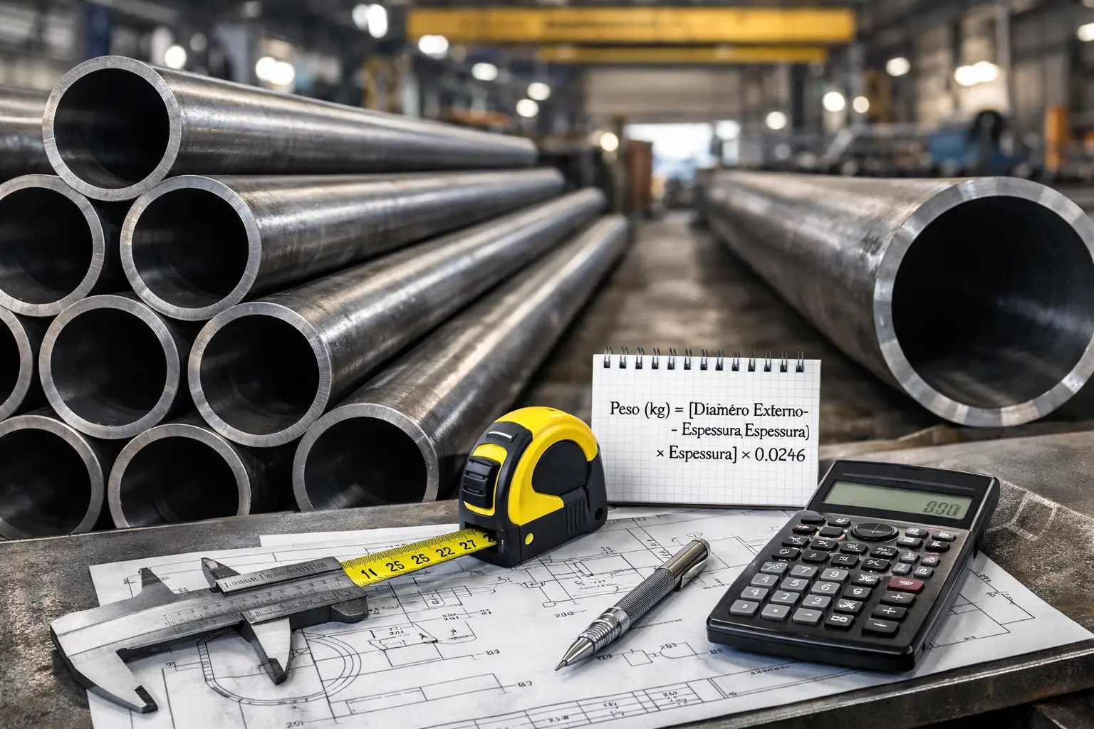 Como calcular peso de tubos de aço: guia prático para compradores industriais